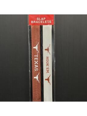 Texas Longhorns Slap Bracelet Set NCAA Game Day Accessories